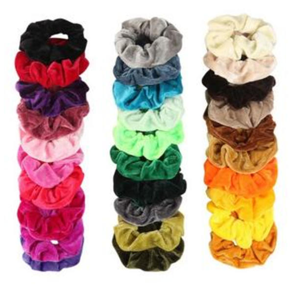 Mordely 36st Velvet hair Scrunchies, hårsnoddar , hårband , Hair bands m