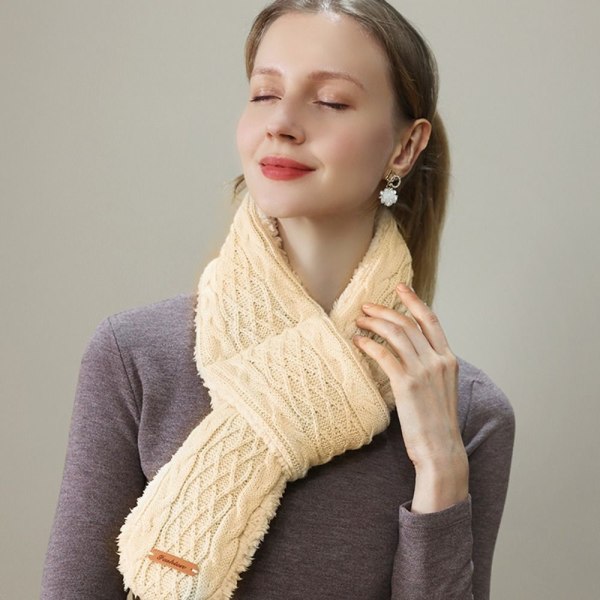 Eluppvärmd Scarf Warmer Sjal BEIGE beige