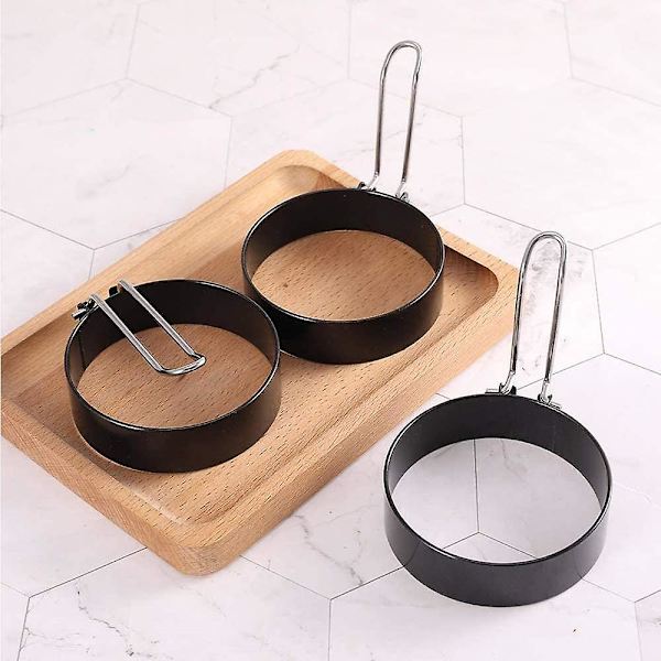 Piece Stainless Steel Egg Ring, Fried Egg Mold, Round Poached Egg, For Fried Eggs, Egg Rolls, Steaks, Pancakes Fried Egg Pancake Shape