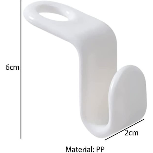 Flocking Hanger Hooks Waterfall Hanger Connector Clothes Waterfall Stackable Hanger Hooks Special Flocking Hook Hanger Stable Hook Hanger Connector(10