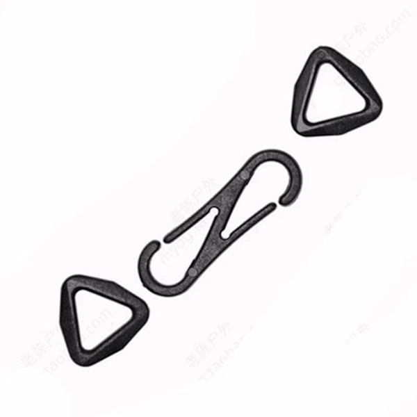 Mordely 10 st Karbinhakar Ryggsäck Spännen TRIANGLE SHAPE TRIANGLE SHAPE Triangle Shape
