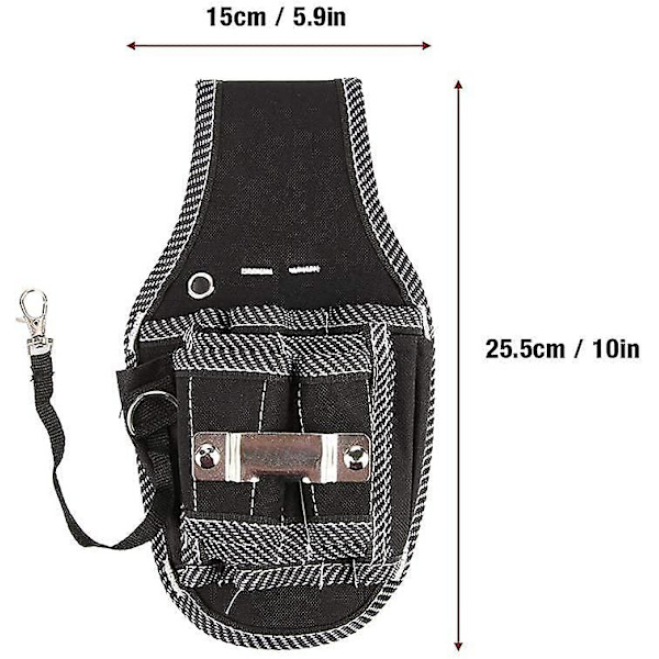 Mordely Tool Pouch, Tool Bag With Adjustable Belt, Tool Bag With Multiple Pockets For Storing Tools And Drill