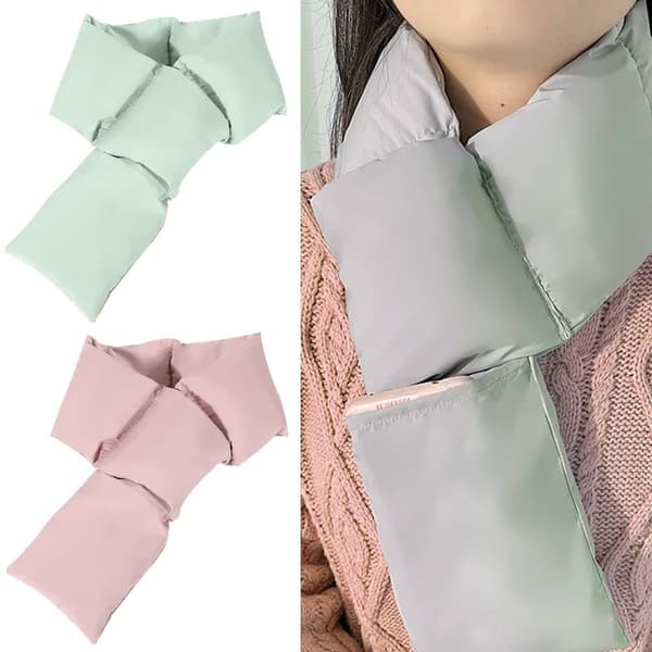 Mordely Solid Down Scarf Winter Thickening Warm Scarf rosa pink