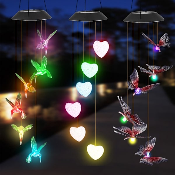 Mordely LED Wind Chime Solar Light 3