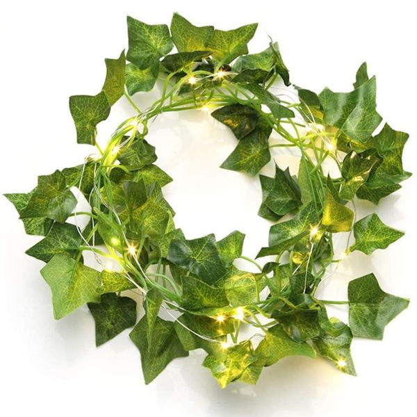 Led Christmas Lights String Safflower Flowers Fruit Leaf Decor red 2m