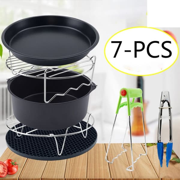 Mordely Air Fryer Set Chips Tillbehör Bakkorg Set