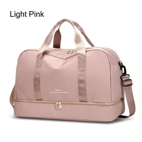 Mordely Resväskor för kvinnor Weekender-handväska LJUSROSA Light Pink