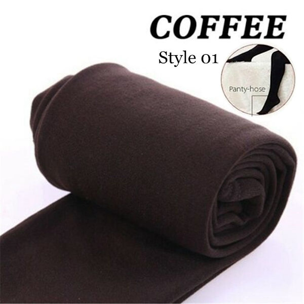 Mordely Ohut leggingsit Paksut sukkahousut COFFEE STYLE 01 coffee Style 01