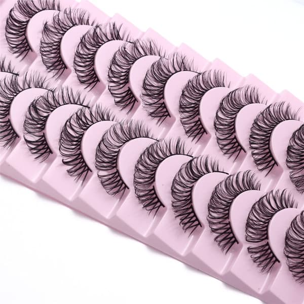 Mordely 10 Par Cluster Lashes Russian Strip Lashes D03