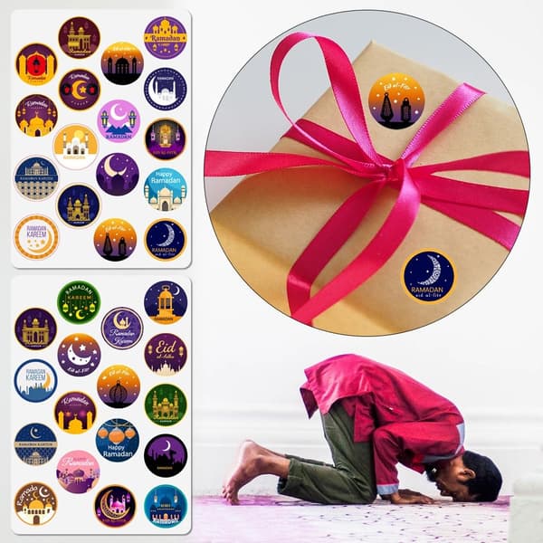 Mordely 5 ark EID Mubarak Sticker Lable Seal Stickers 01