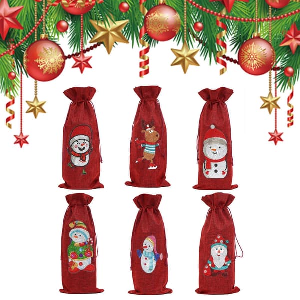 Mordely Special Drill Wine Bottle Covers Kit för julbord dec