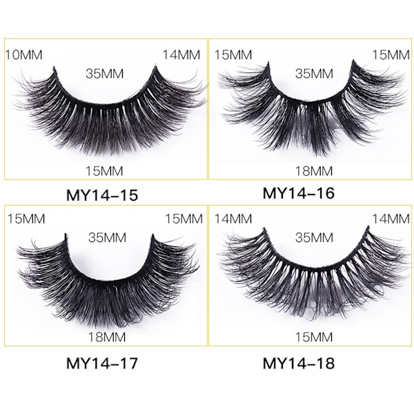 Mordely Lösögonfransar Faux Mink Fransar MY14-11