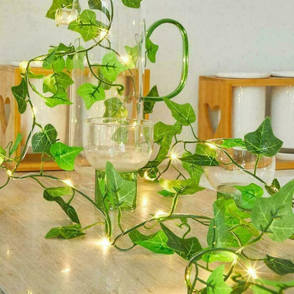 Mordely LED aurinkoenergialla toimivat Ivy Fairy String Lights 2M 20LED 2m20LED