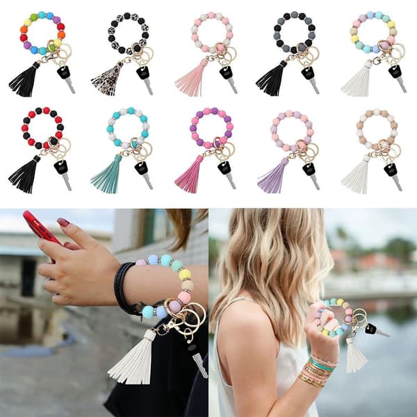 Mordely Armband Nyckelringar Bead Nyckelring 09