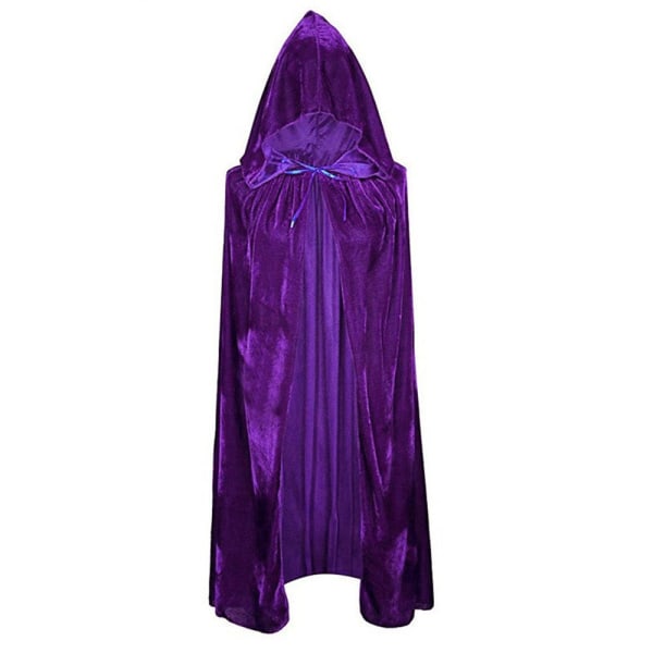 Mordely Velvet Cloak Cape Ghost Capes PURPLE purple