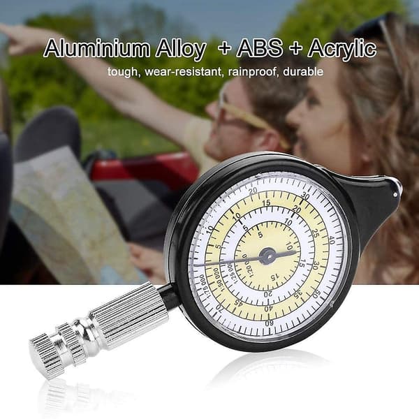 2023 Curvimeter Map Curvimeter, Curvimeter Compass, Opisometer Diance Calculator Map Measurer Compass Hiking
