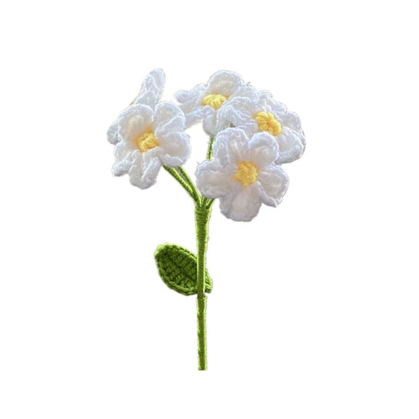 Mordely Handstickad lavendelblomma Lavendelflätad blomma VIT White