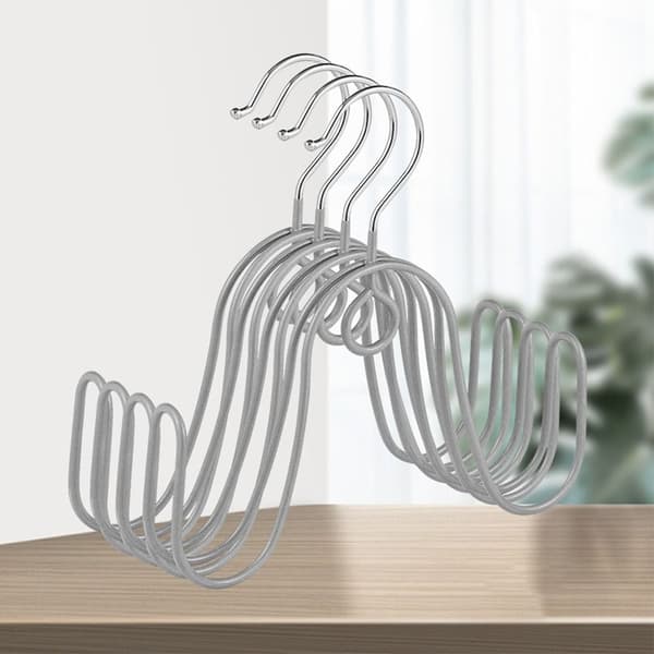 Multifunktionell Torkskoställ Klädförvaringskrok GRÅ Grey