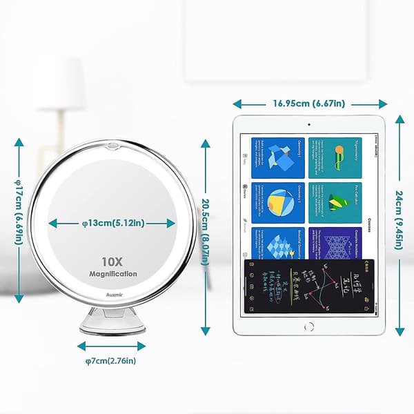 2023 Led Cosmetic Mirror With Light And 10x Magnification