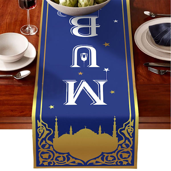 Mordely Eid Bordsduk Ramadan dekoration