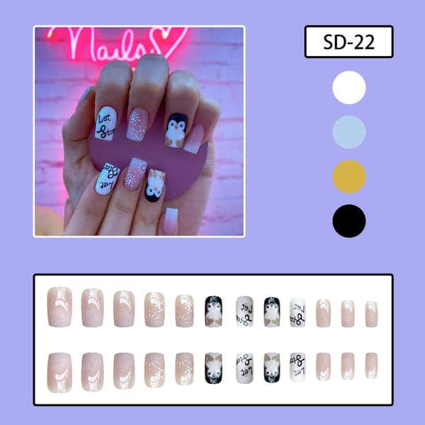 Mordely Franska Fake Nails False Nail SD-22