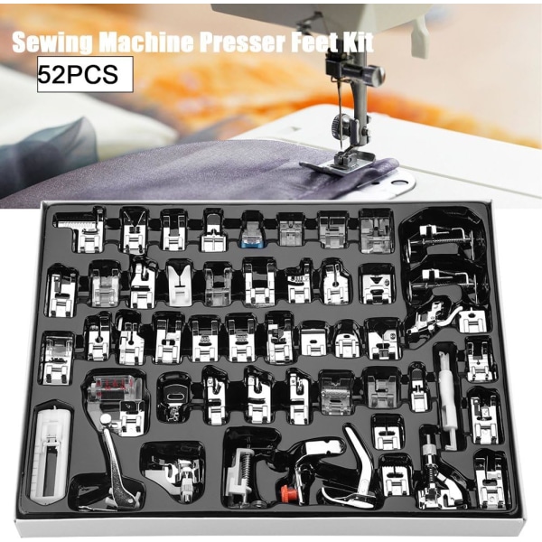 Mordely 52 st Professionella pressarfötter Walking Stitch Fot