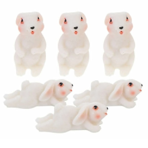 4st Kaninfigurer Bunny Miniatures PRONE PRONE Prone