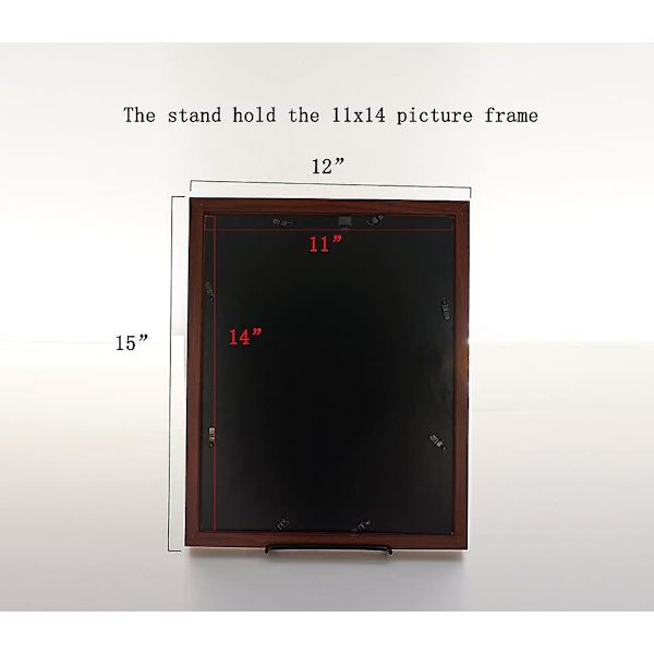Mordely Adjustable Iron Poster Stand Easel Foldable Shelf Stand Bracket, Black Frames