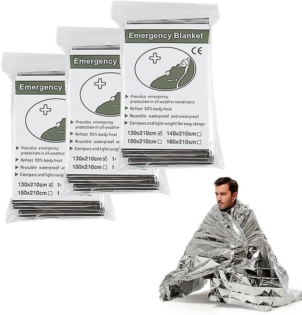 Survival/rescue/first Aid Blankets - Insulated, Reflective, Silver