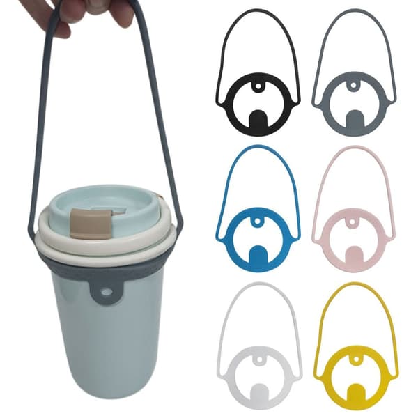 Mordely 3st Kaffekopp Bärremmar Dryckeflaskhållare GRÅ grey