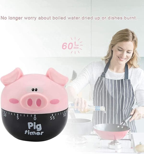 2023 Cute Cartoon Pig Kitchen Timer,mechanical Timers Counters,for Cooking Timing Tool Alarm Clock,portable Alarm Clock Kitchen Cooking Tool
