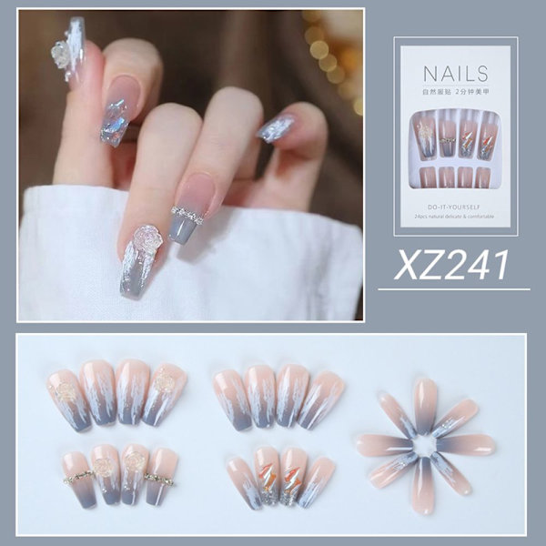 24 stk False Nail Full Cover XZ220