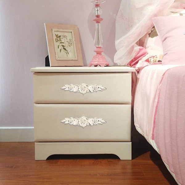 2023 5pcs Leaf Shaped Door Handle Retro Cupboard Door Knob Decorate Drawer, Dresser, Cupboard, Cabinet Etc. (14.5cm) (golden)