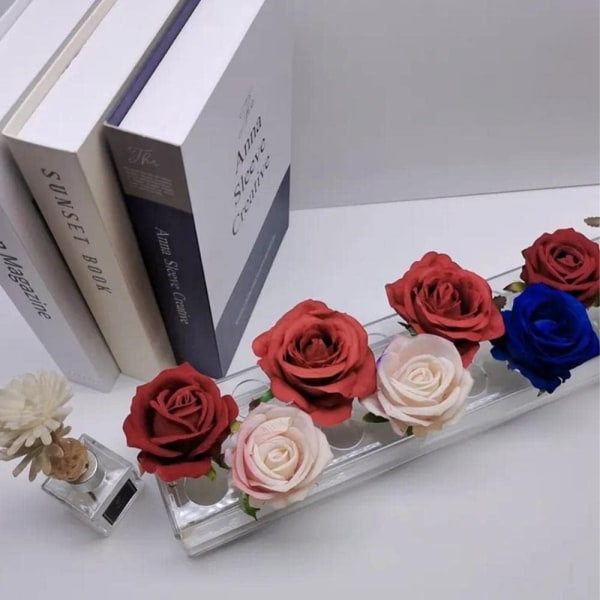 Blomstervas i akryl Blommigt mittstycke L