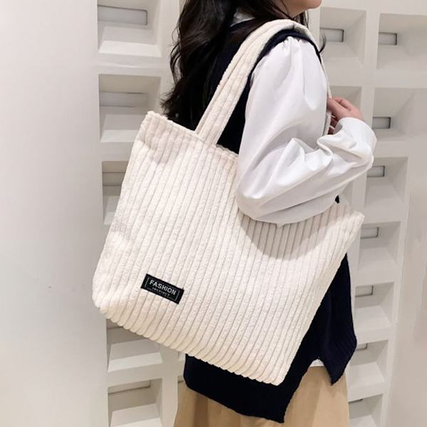 Axelremsväska i canvas Crossbody-väska SVART black