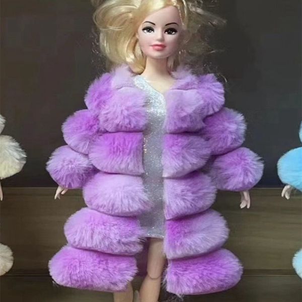 Mordely 1/6 Dockkläder Cardigan Pälskläder 9