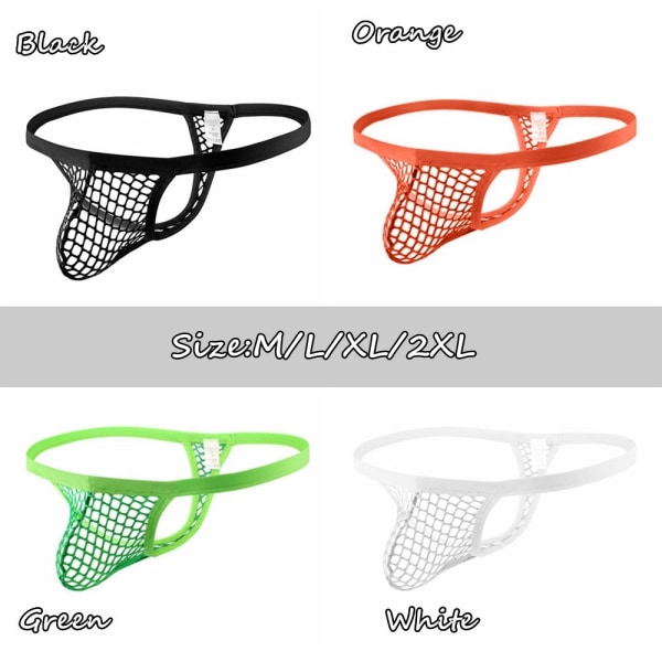 Mordely Sexiga underkläder See Through Thong SVART black XL