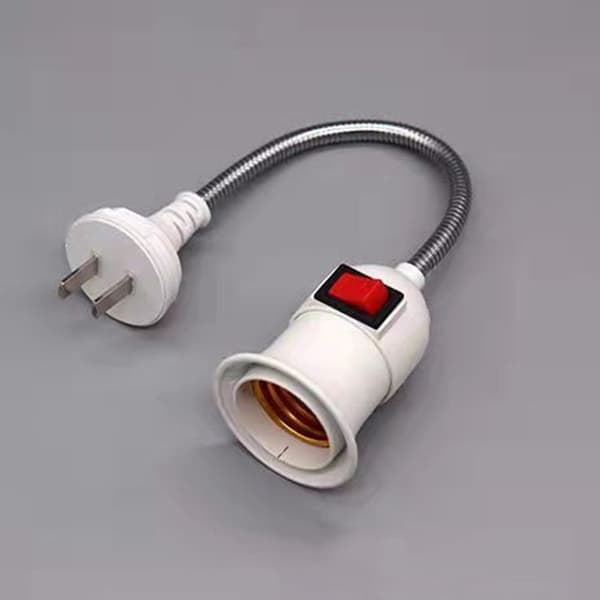 E27 Lampfot med strömbrytare Lamphållare EU PLUG