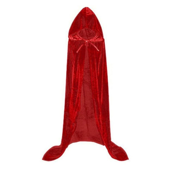 Mordely Velvet Cloak Cape Ghost Capes RÖD red