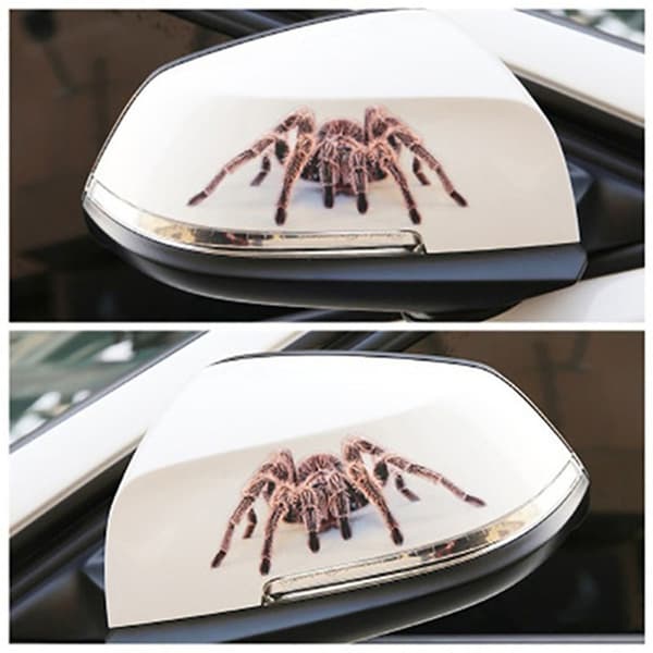 Mordely 3D-autotarra Auto Decor Spider Crawling BLACK SPIDER Black spider