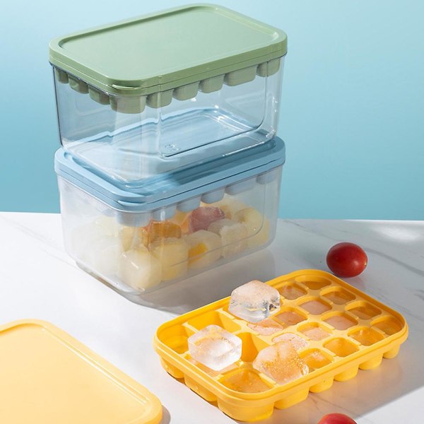 2023 Ice Cube Tray With Lid, Easy To Release, Stackable Durable Ice Cube Tray With Lid And Ice Storage Box