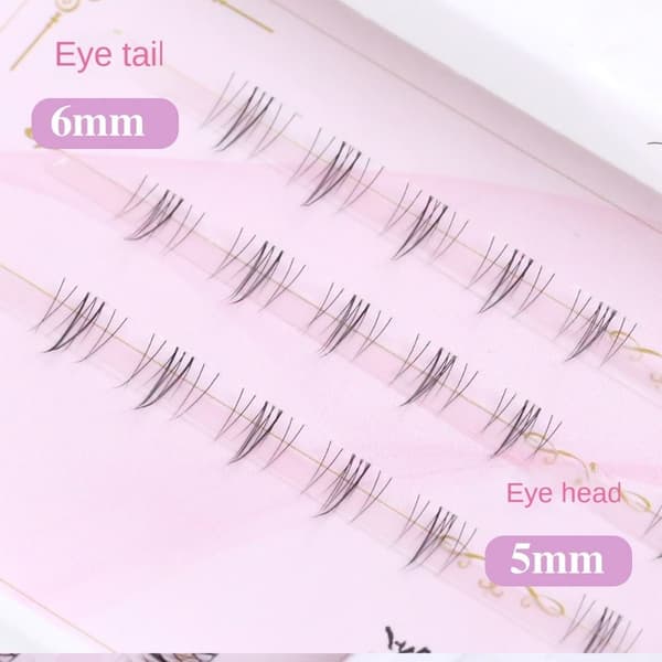 V Shape False Nedre ögonfransar Fake Lashes Ögonfransförlängning