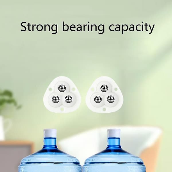 Mordely 360 Rotatable Steel Bead Pulley Storage Box Roller For Storage Boxes Cabinet White
