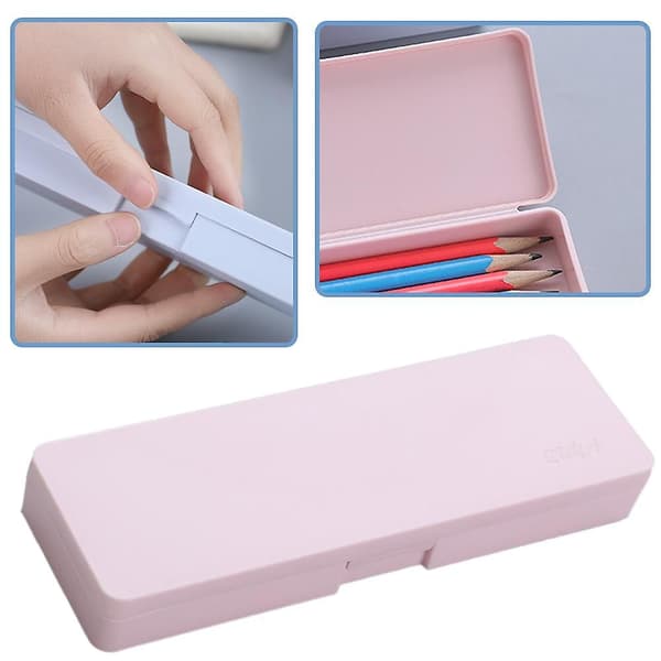 Multi Functional Waterproof Pencil Case, Frosted Pen Pencil Stationery Storage Box