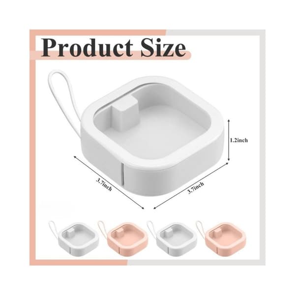 Mordely 6 st organizer smyckeskrin bomullspinnar dispenser