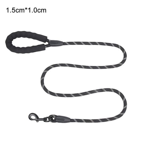 Durable Nylon Dog Leash, Dog Leash, With High Reflective Line And Comfortable Cushion Handle