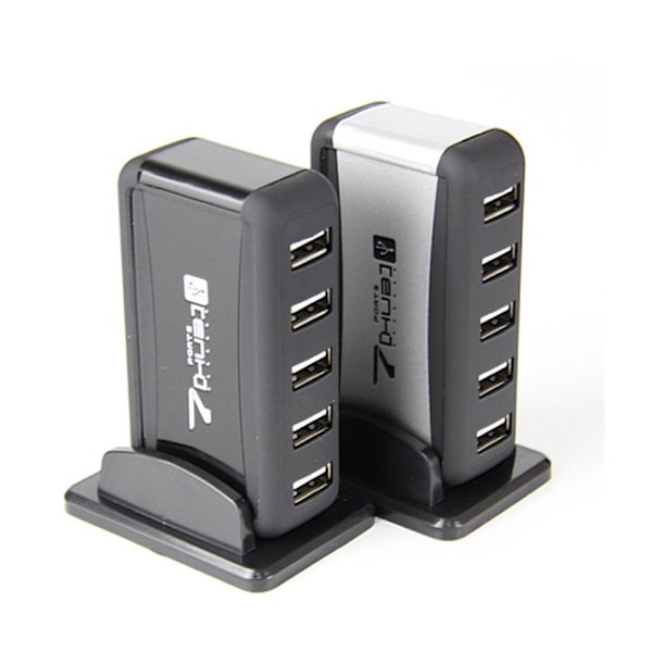 Mordely 7-portars USB laddare HUB Multi USB laddstationsdocka white