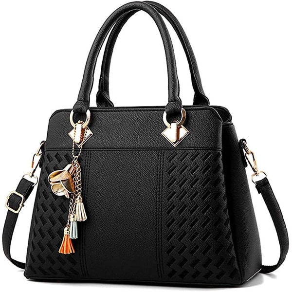 Mordely Women's Purses And Handbags Ladies Designer Satchel Tote Bag Shoulder Bags A916-17 Black