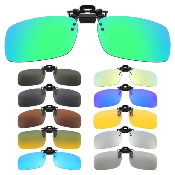 Mordely Clip-on solglasögon Polarized MIRRORED BLUE MIRRORED BLUE Mirrored Blue