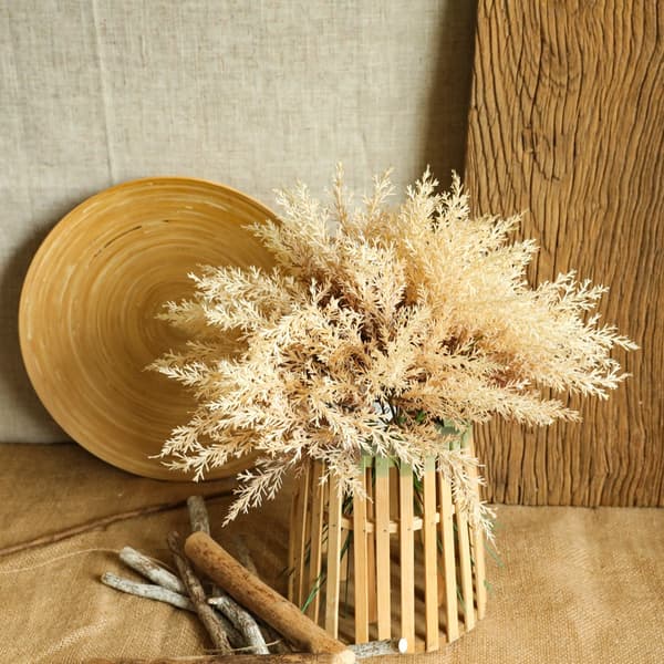 Mordely 2st Vetehalm Blommor Blomsterdekoration VIT White